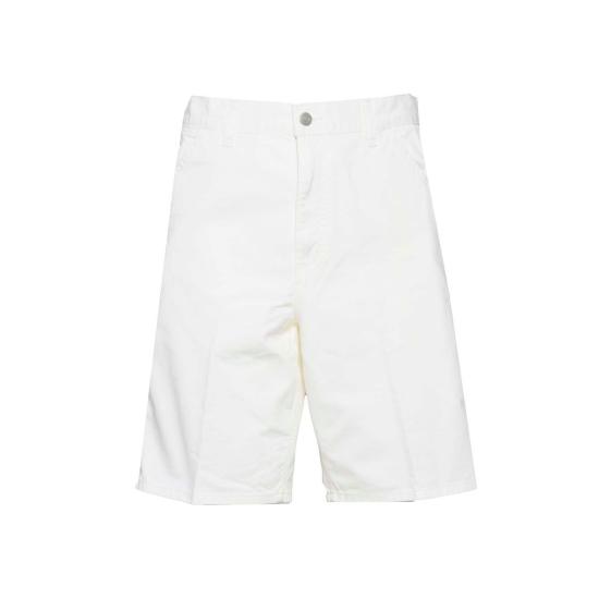 26SS 칼하트 WIP 싱글 니 쇼츠 I031504 35002 White - CARHARTT WIP