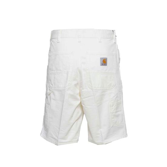 26SS 칼하트 WIP 싱글 니 쇼츠 I031504 35002 White - CARHARTT WIP