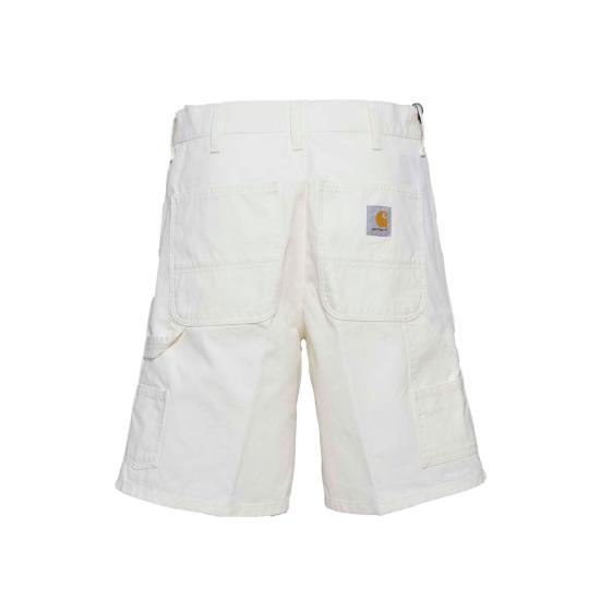 26SS 칼하트 WIP 더블 니 쇼츠 I033118 D602 White - CARHARTT WIP