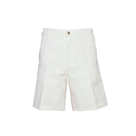 26SS 칼하트 WIP 더블 니 쇼츠 I033118 D602 White - CARHARTT WIP
