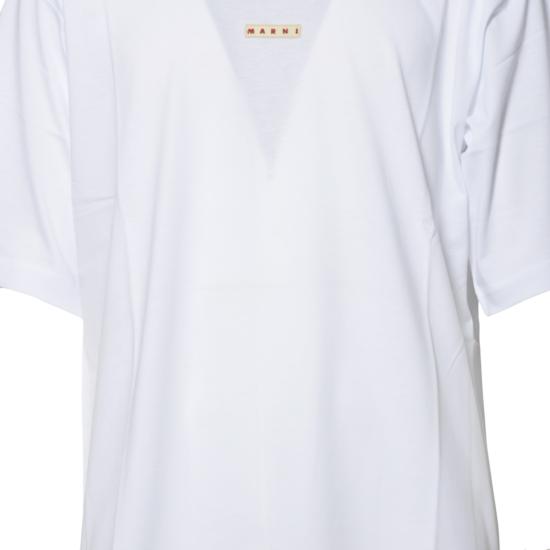 26SS 마르니 반팔 티셔츠 HUMU0223X6UTCZ57 00W01 White - MARNI