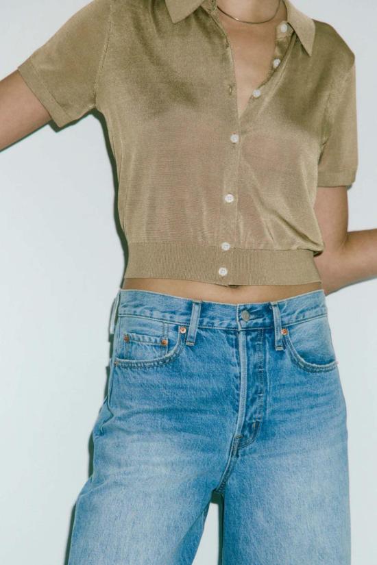  피스톨라 스웨터 루카 반팔 니트 탑 - PISTOLA