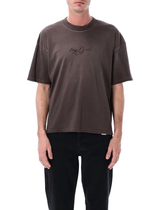 26SS 리프레젠트 반팔 티셔츠 MLM100873 17 WASHED BROWN