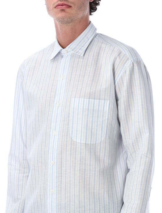 26SS 살바토레피콜로 반팔 티셔츠 ALBERTOLS628 0 WHITE BLUE STRIPES - SALVATORE PICCOLO