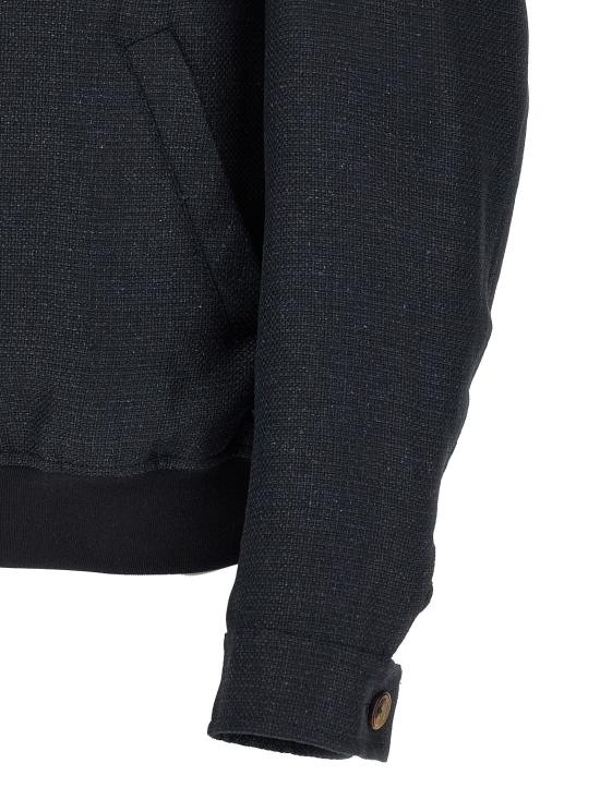 26SS 브루넬로 쿠치넬리 실크 리넨 울 믹스드 홉색 블루종 MZ4036581C038 - BRUNELLO CUCINELLI