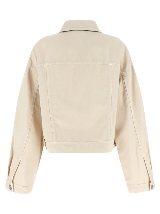 26SS 브루넬로 쿠치넬리 다이 코튼 & 리넨 아우터 재킷 ML9967674C8739 - BRUNELLO CUCINELLI