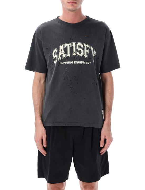 26SS 새티스파이 반팔 티셔츠 1100600A04 BLACK WASH