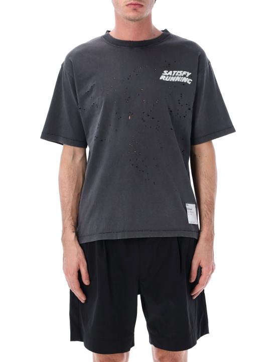 26SS 새티스파이 반팔 티셔츠 1100600A08 AGED BLACK