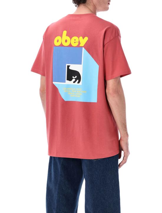 26SS 오베이 반팔 티셔츠 165264346 MR MINERAL RED - OBEY