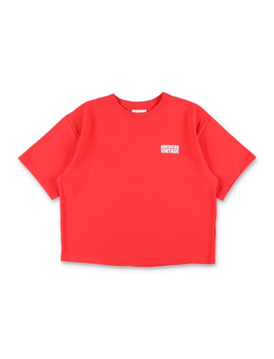 26SS [키즈] 아메리칸 빈티지 티셔츠 KYKO02BGE26FRAISE STRAW Rosso