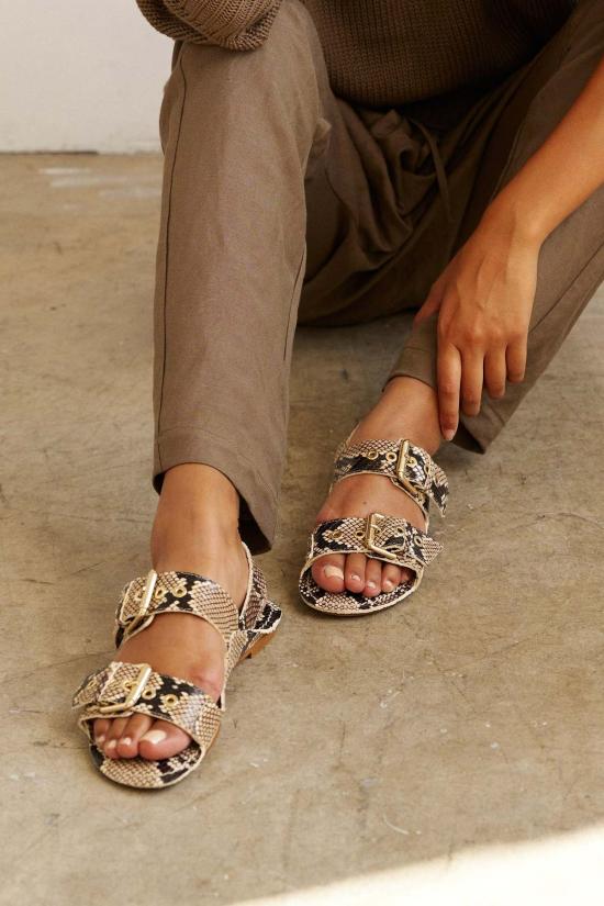  제이미 할러 샌들 더블 버클 샌들 - JAMIE HALLER