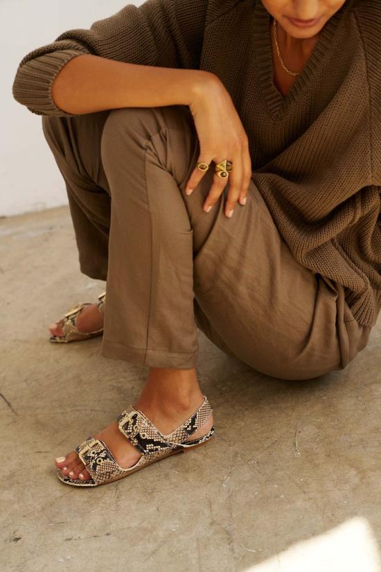  제이미 할러 샌들 더블 버클 샌들 - JAMIE HALLER