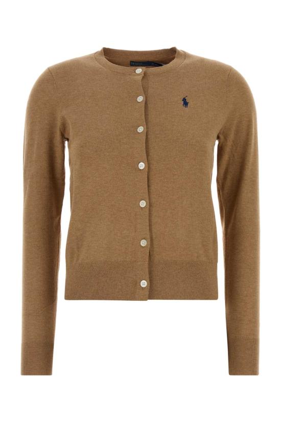 26SS 폴로 랄프로렌 포니 로고 니트 가디건 211971871007 CAMEL DOM