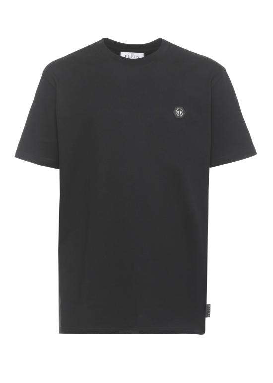 26SS 필립 플레인 반팔 티셔츠 AAECMTK8740 PJY002N02 Black