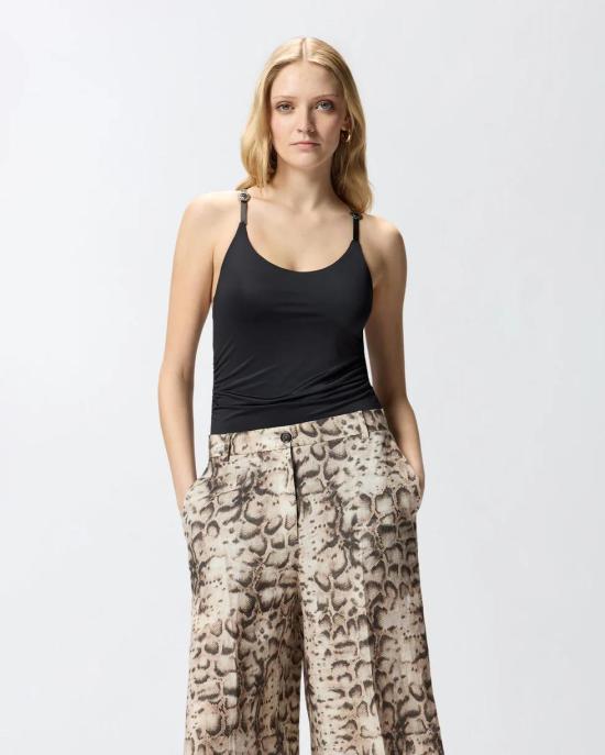 26SS 핑코 바디수트 티셔츠 106955A3C1 Z99 Nero limousine - PINKO