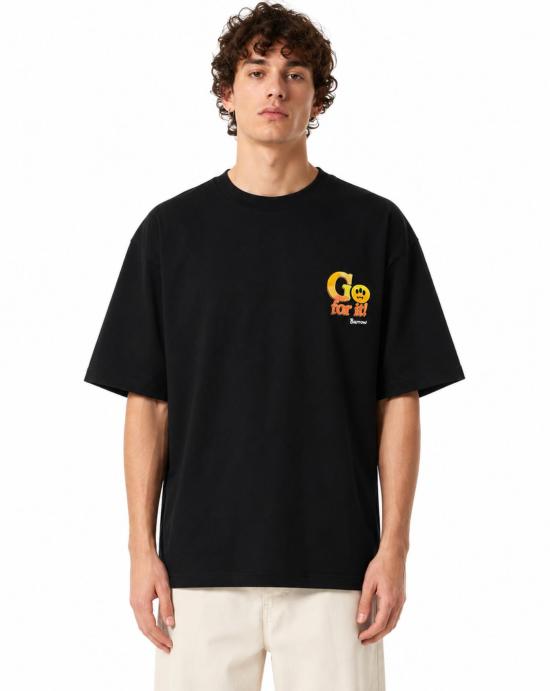 26SS 바로우 반팔 티셔츠 S6BWUATH079 110 Black - BARROW