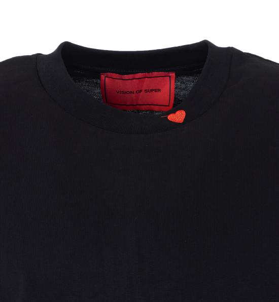 26SS 비전오브슈퍼 반팔 티셔츠 VS077TE BLACK Black - VISION OF SUPER