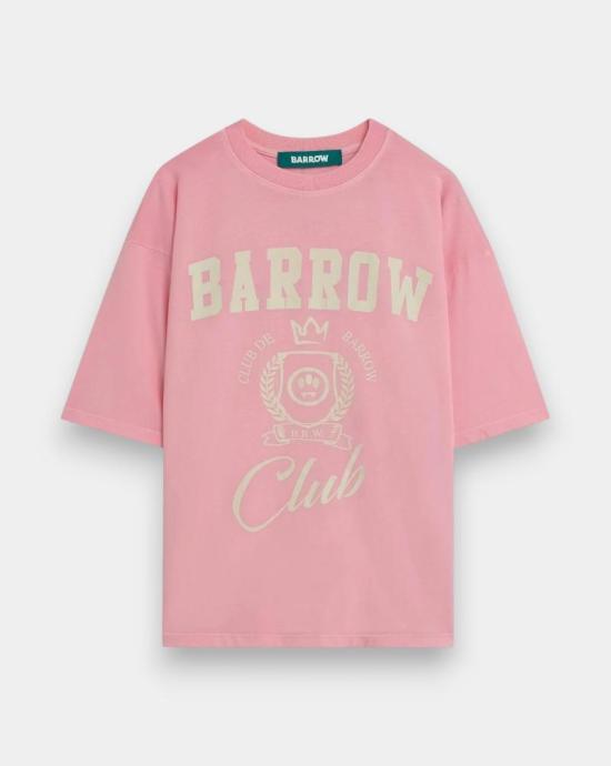 26SS 바로우 반팔 티셔츠 S6BWUATH019 049 Light rose