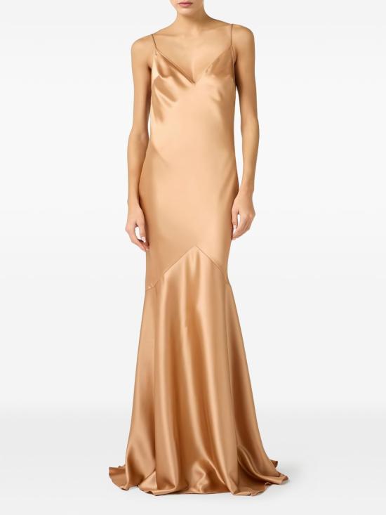 26SS 엘리자베타프랜치 롱 원피스 ABR3462E2 EV8 Golden - ELISABETTA FRANCHI