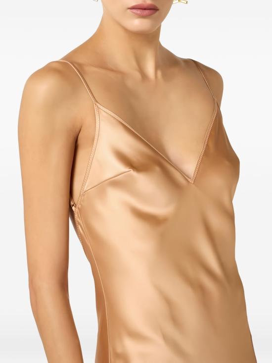 26SS 엘리자베타프랜치 롱 원피스 ABR3462E2 EV8 Golden - ELISABETTA FRANCHI