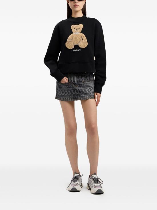 26SS 팜앤젤스 스웨터 PWBA016S26FLE006 1060 Black - PALM ANGELS