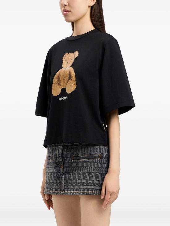 26SS 팜앤젤스 반팔 티셔츠 PWAA079S26JER006 1060 Black - PALM ANGELS