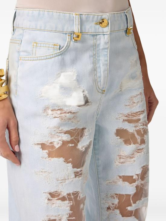 26SS 엘리자베타프랜치 데님 팬츠 PJ32N62E2 FF6 Clear Blue - ELISABETTA FRANCHI