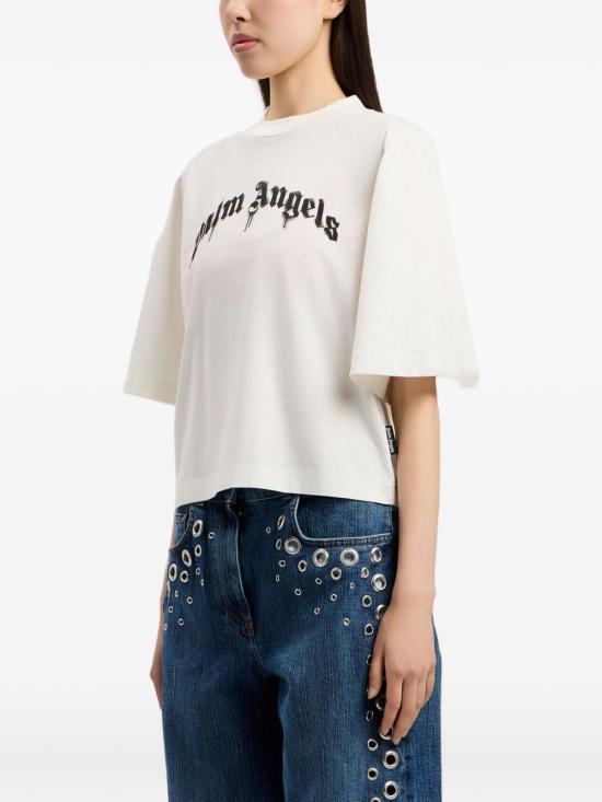 26SS 팜앤젤스 반팔 티셔츠 PWAA079S26JER004 0310 White - PALM ANGELS