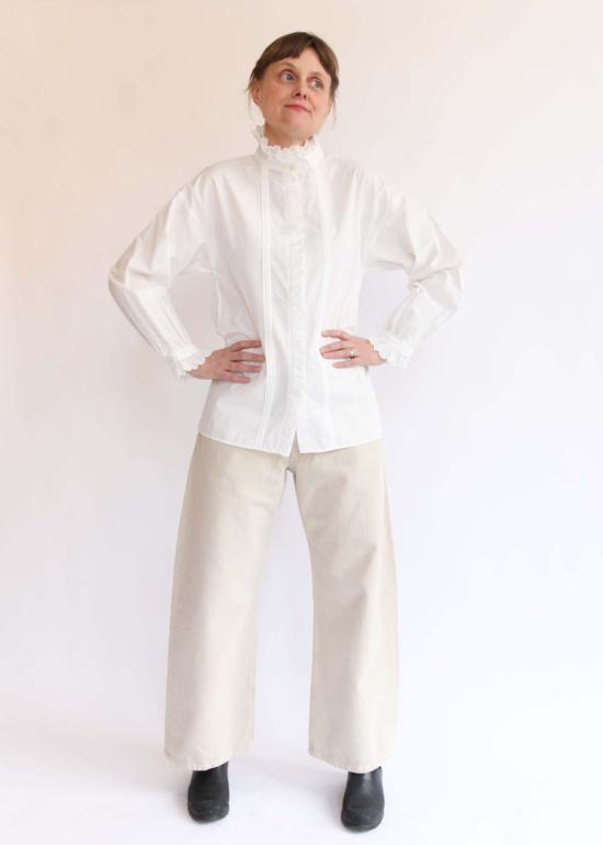  Dopple & Scent 블라우스 도플앤센트 빈티지 레이스  탑 - OTHER BRANDS