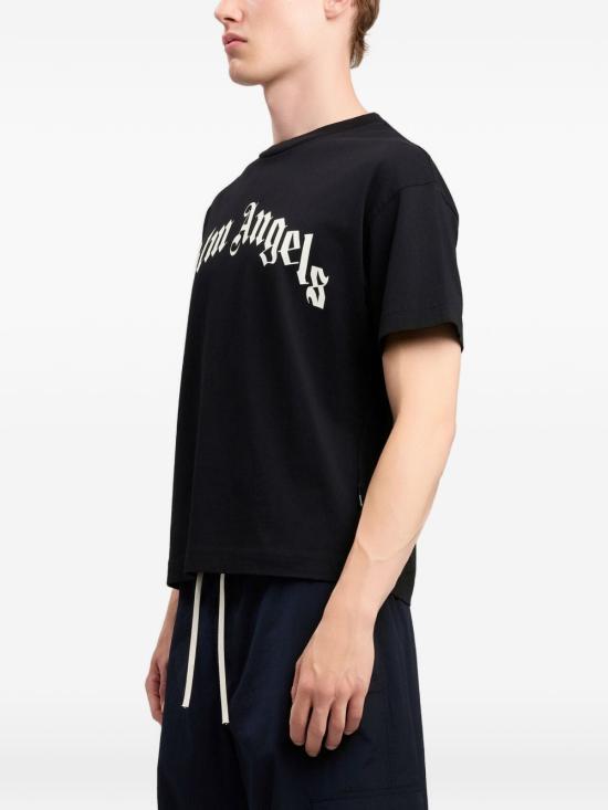 26SS 팜앤젤스 반팔 티셔츠 PMAA109S26JER00G 1003 Black - PALM ANGELS