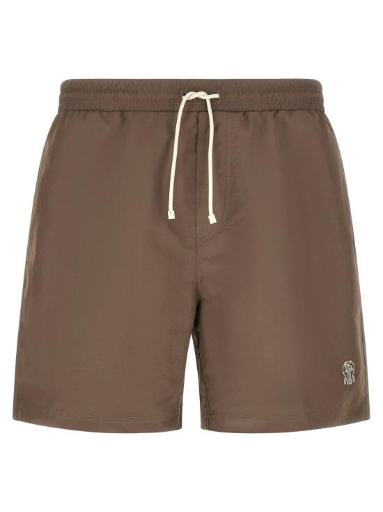 26SS 브루넬로 쿠치넬리 로고 스윔 팬츠 MW817043CMM90