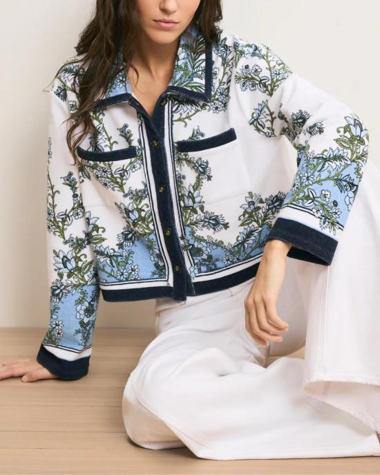  베로니카비어드 가디건 베로니카 비어드 노벨 테리 카디건 블루 제이 멀티 - VERONICA BEARD