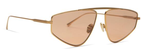  엘리사 존슨 안경 라일리 골드 메탈 앰버 렌즈 선글라스 - ELISA JOHNSON