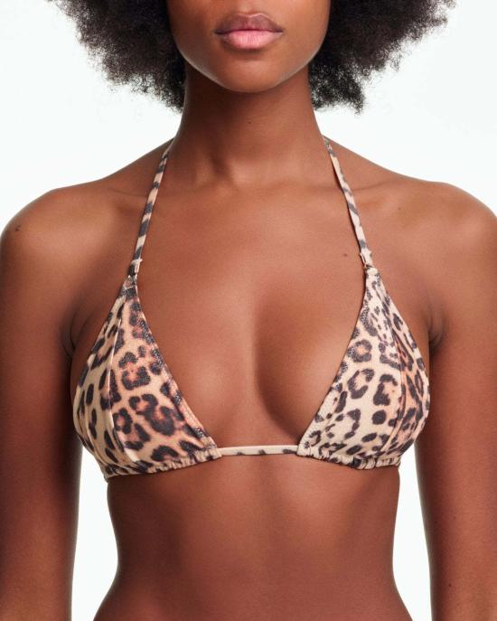  야스민 에슬라미 비키니 수영복 미카 트라이앵글 비키니 탑 레오파드 - YASMINE ESLAMI