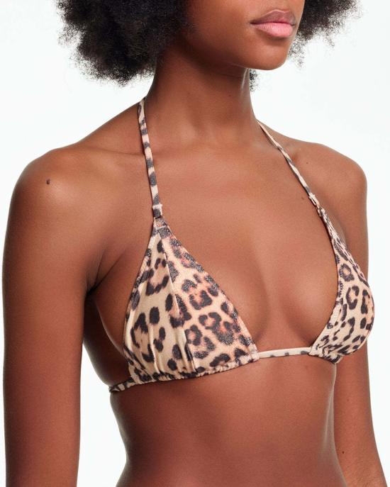  야스민 에슬라미 비키니 수영복 미카 트라이앵글 비키니 탑 레오파드 - YASMINE ESLAMI