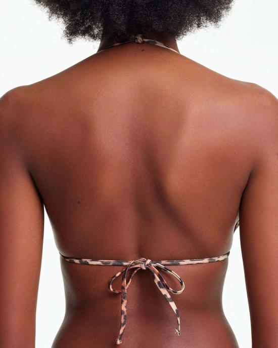  야스민 에슬라미 비키니 수영복 미카 트라이앵글 비키니 탑 레오파드 - YASMINE ESLAMI