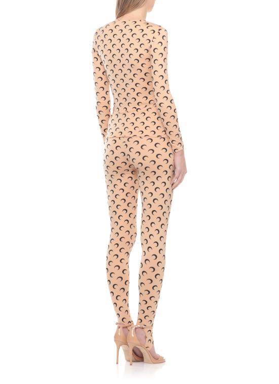 26SS 마린세르 크레센트 문 프린트 긴팔 티셔츠 WTS006A CJER0001TA10 Beige - MARINE SERRE