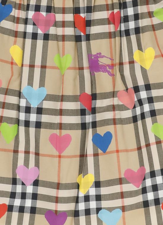 26SS [키즈] 버버리 탑 8117457 KG5 GABI CHK HEARTA8972 Beige - BURBERRY