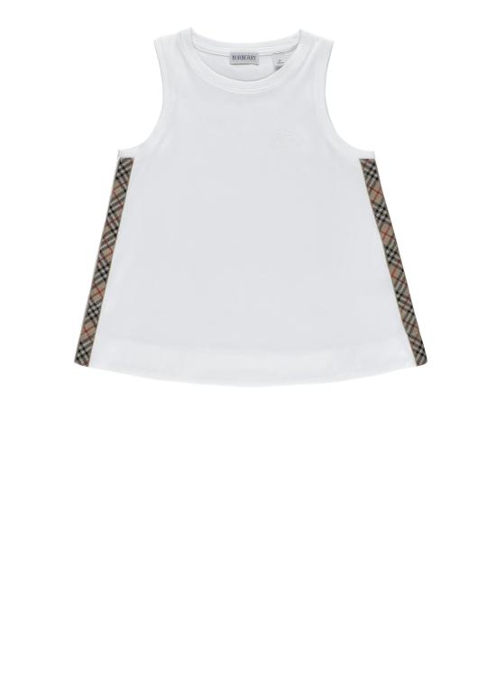 26SS [키즈] 버버리 탑 8117437 KG5 ORELIA CHK TPA1464 White