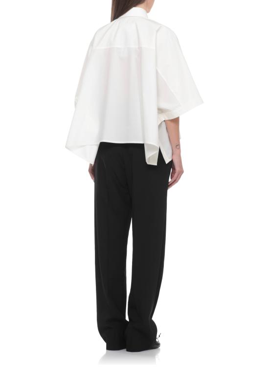 26SS MM6 메종마르지엘라 크롭드 셔츠 S52DL0236 M35256101 White - MM6 MAISON MARGIELA