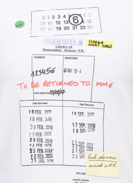 26SS MM6 메종마르지엘라 반팔 티셔츠 S52GC0360 M20185100 White - MM6 MAISON MARGIELA