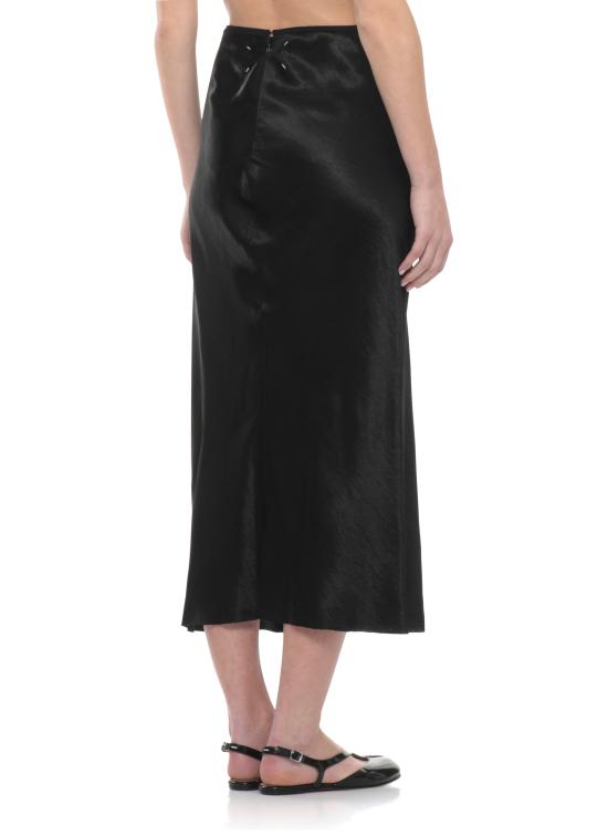 26SS 마르지엘라 사틴 미디 스커트 S29MA0512 M35586900 Black - MAISON MARGIELA