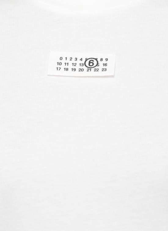 26SS MM6 메종마르지엘라 뉴메릭 코튼 저지 티셔츠 S52GC0327 M20170101 White - MM6 MAISON MARGIELA