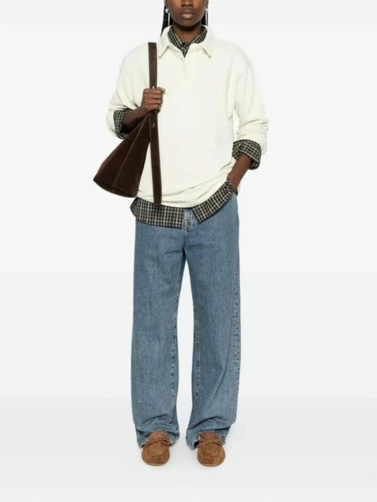  아페쎄 폴로 티셔츠 A.P.C. 긴팔 폴로 셔츠 화이트 - A.P.C.