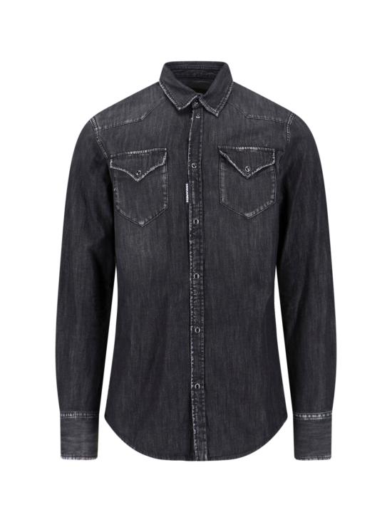 26SS 디스퀘어드2 긴팔 셔츠 S71DM0827 S30826 900 Black