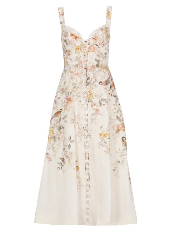 26SS 짐머만 미디 원피스 7525DS261 CMSO Ivory