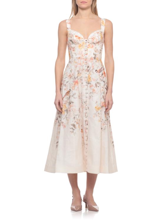 26SS 짐머만 미디 원피스 7525DS261 CMSO Ivory - ZIMMERMANN