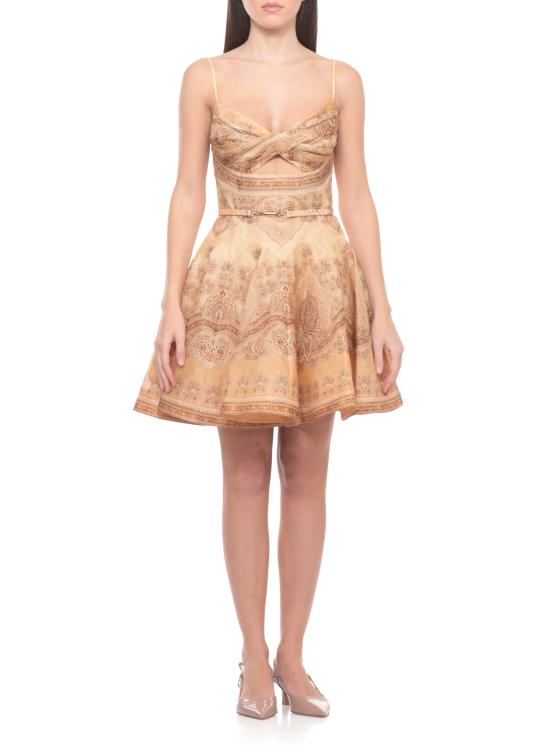 26SS 짐머만 미디 원피스 5175DS261 TPPA Brown - ZIMMERMANN