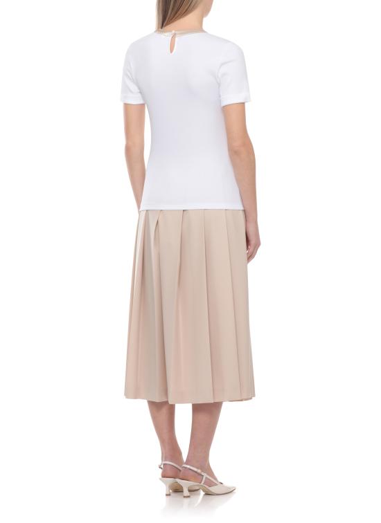 26SS 페세리코 반팔 티셔츠 A06872J0 5669A00A White - PESERICO