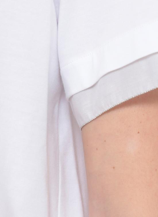 26SS 페세리코 반팔 티셔츠 A06739J0 0070A00A White - PESERICO